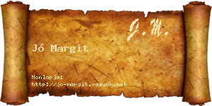 Jó Margit névjegykártya